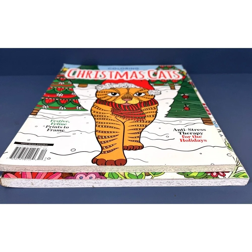 Lot Of 2 Cat Coloring Books Color Super Cute Animals Paperback By Jane Maday New